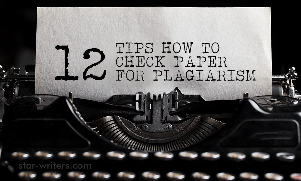 check paper for plagiarism